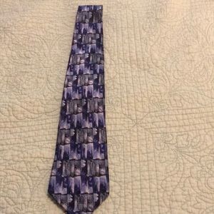 Vintage Zylos George Machado 100% imported silk tie